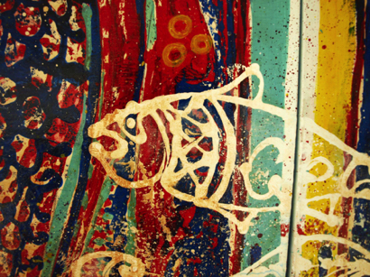 47bDetail Being the fish being (120x80) Acryl op doek